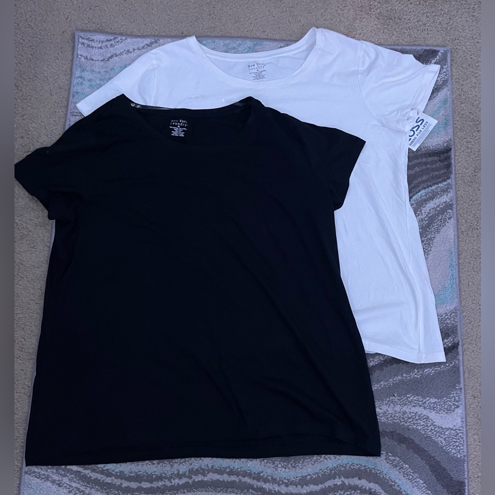 Black and white cotton shirts